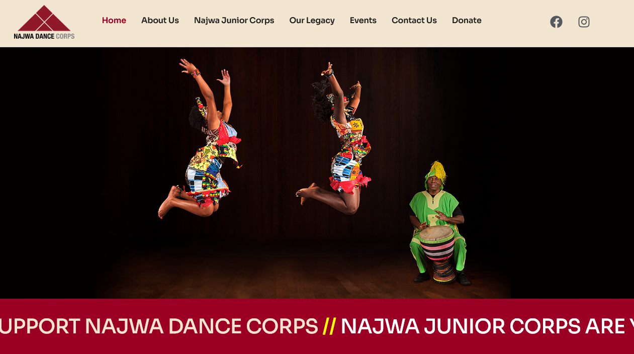 Najwa Dance Corps website